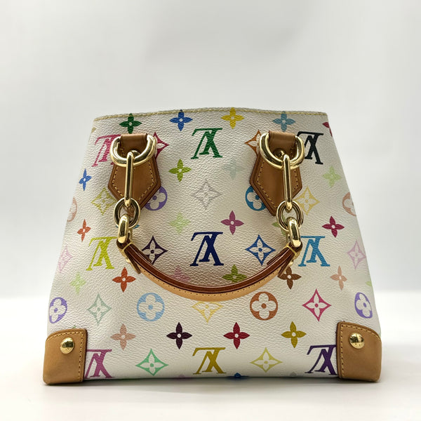 LOUIS VUITTON Takashi Murakami X LV White Monogram Multicolore Audra