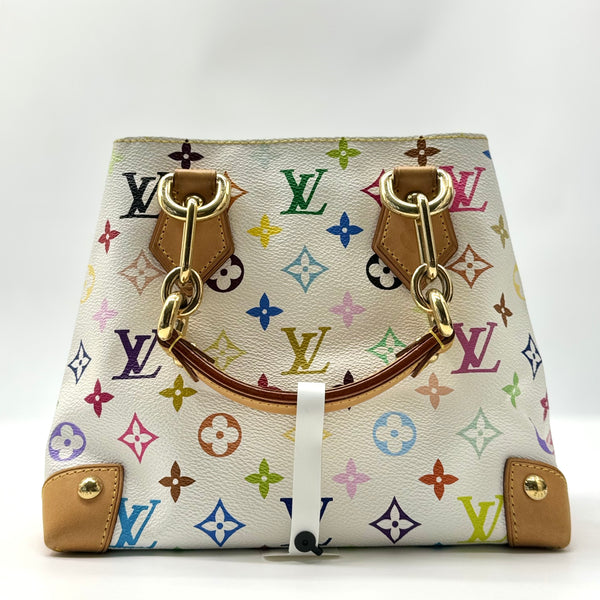 LOUIS VUITTON Takashi Murakami X LV White Monogram Multicolore Audra