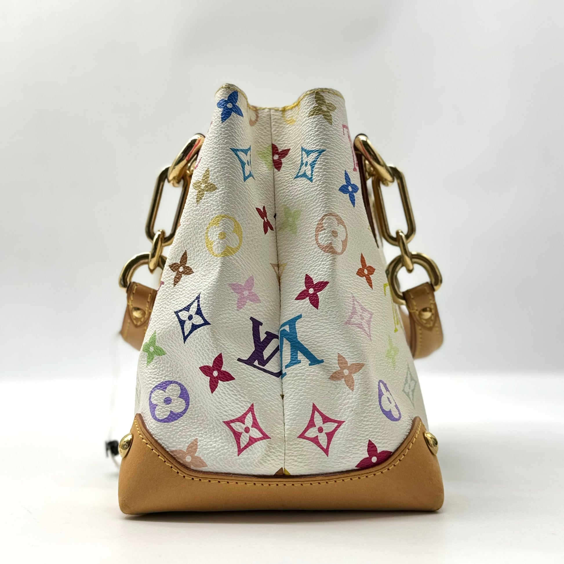 LOUIS VUITTON Takashi Murakami X LV White Monogram Multicolore Audra