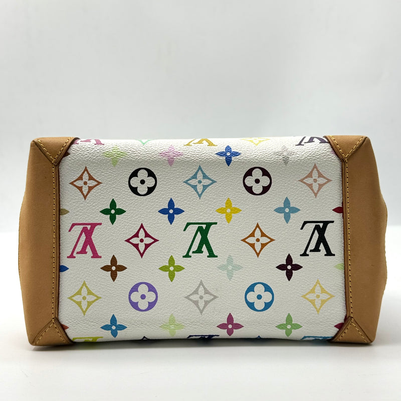 LOUIS VUITTON Takashi Murakami X LV White Monogram Multicolore Audra