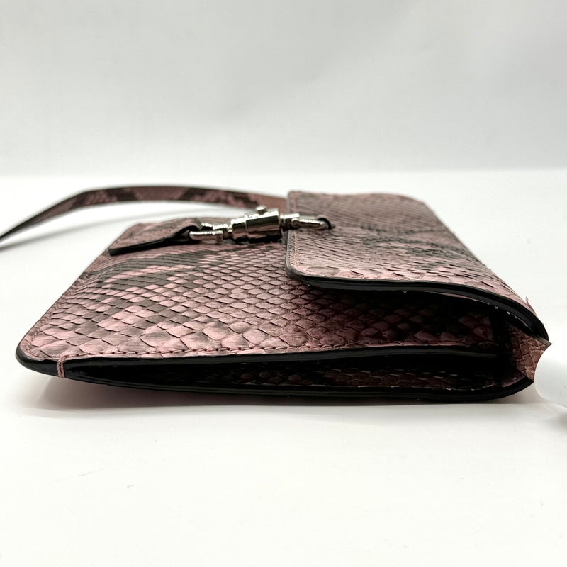 Gucci Brown Python Jackie Convertible Crossbody Bag