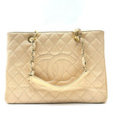 Chanel Grand Shopping Tote Quilted Caviar