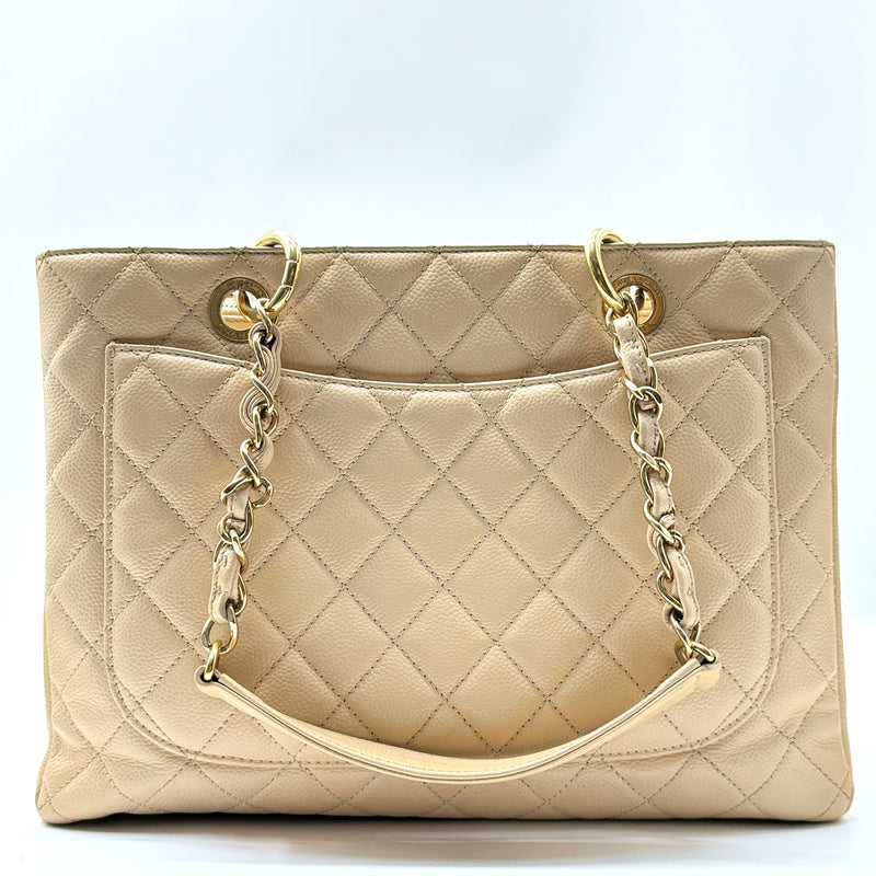 Chanel Grand Shopping Tote Quilted Caviar