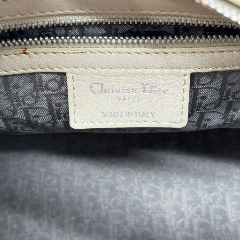 Christian Dior Lady Dior Bag Cannage Quilt Patent Medium