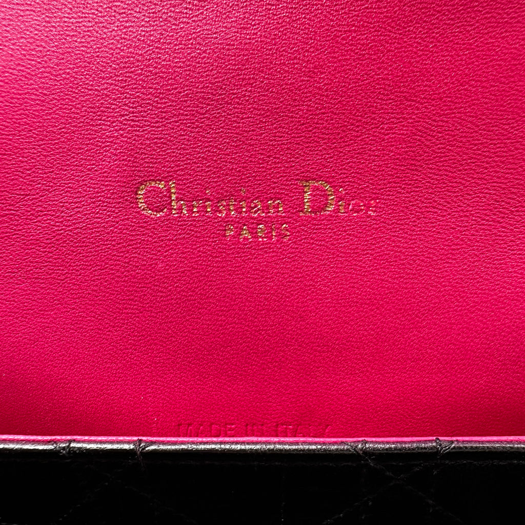 Miss Dior Flap Bag Cannage Quilt Lambskin Medium