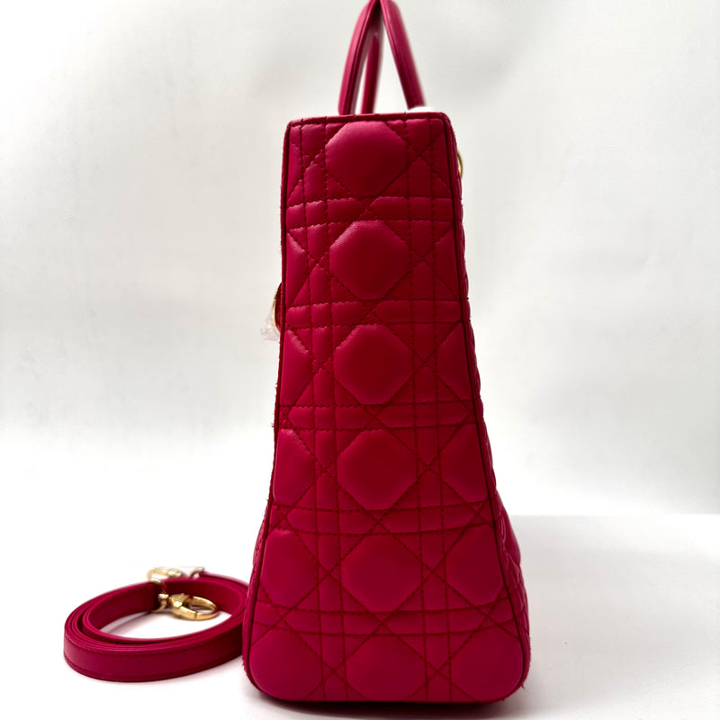 CHRISTIAN DIOR Large Cannage Lady Dior