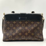 Monogram Canvas and Leather One Handle Flap MM Bag