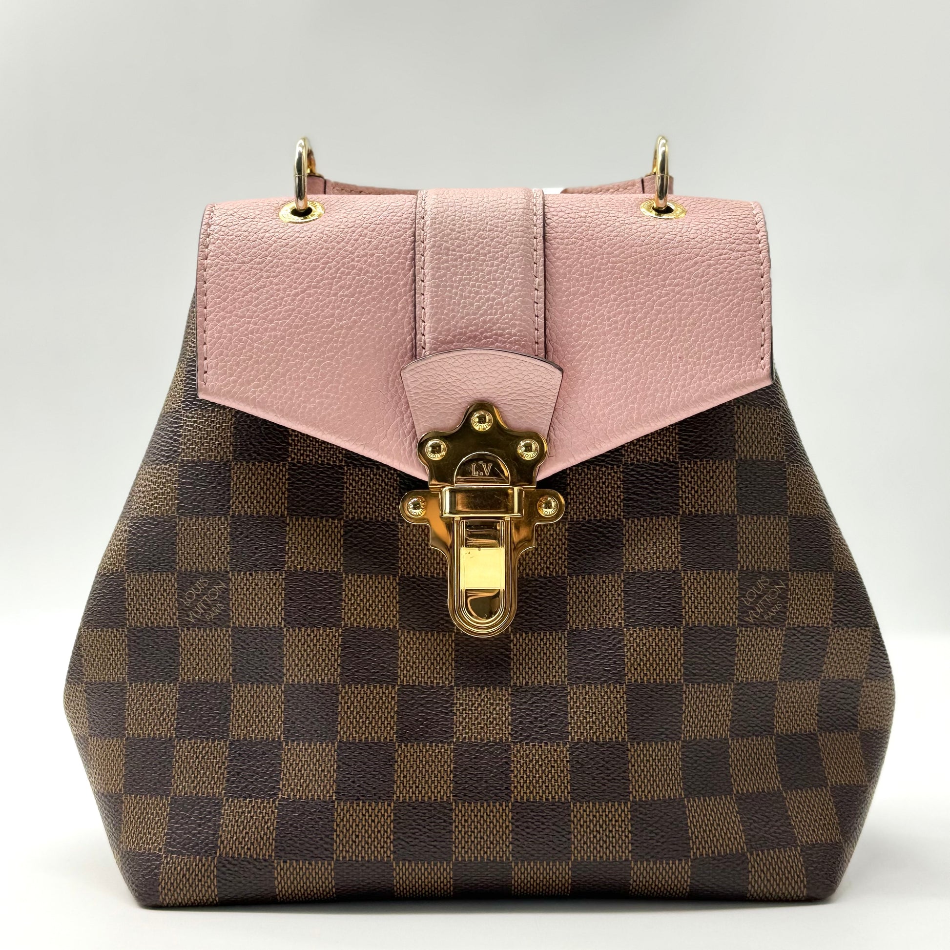 Clapton Backpack Damier and Leather