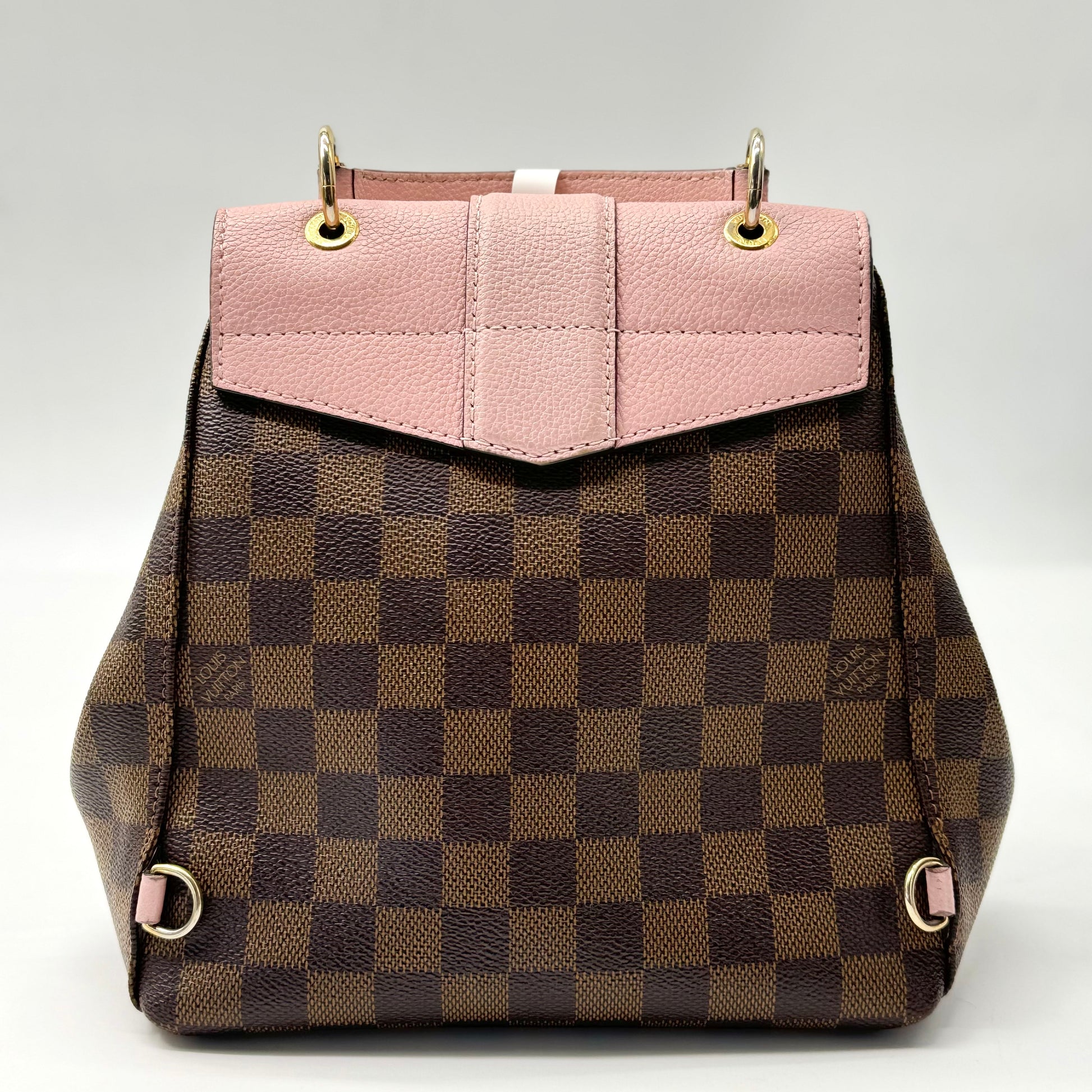 Clapton Backpack Damier and Leather