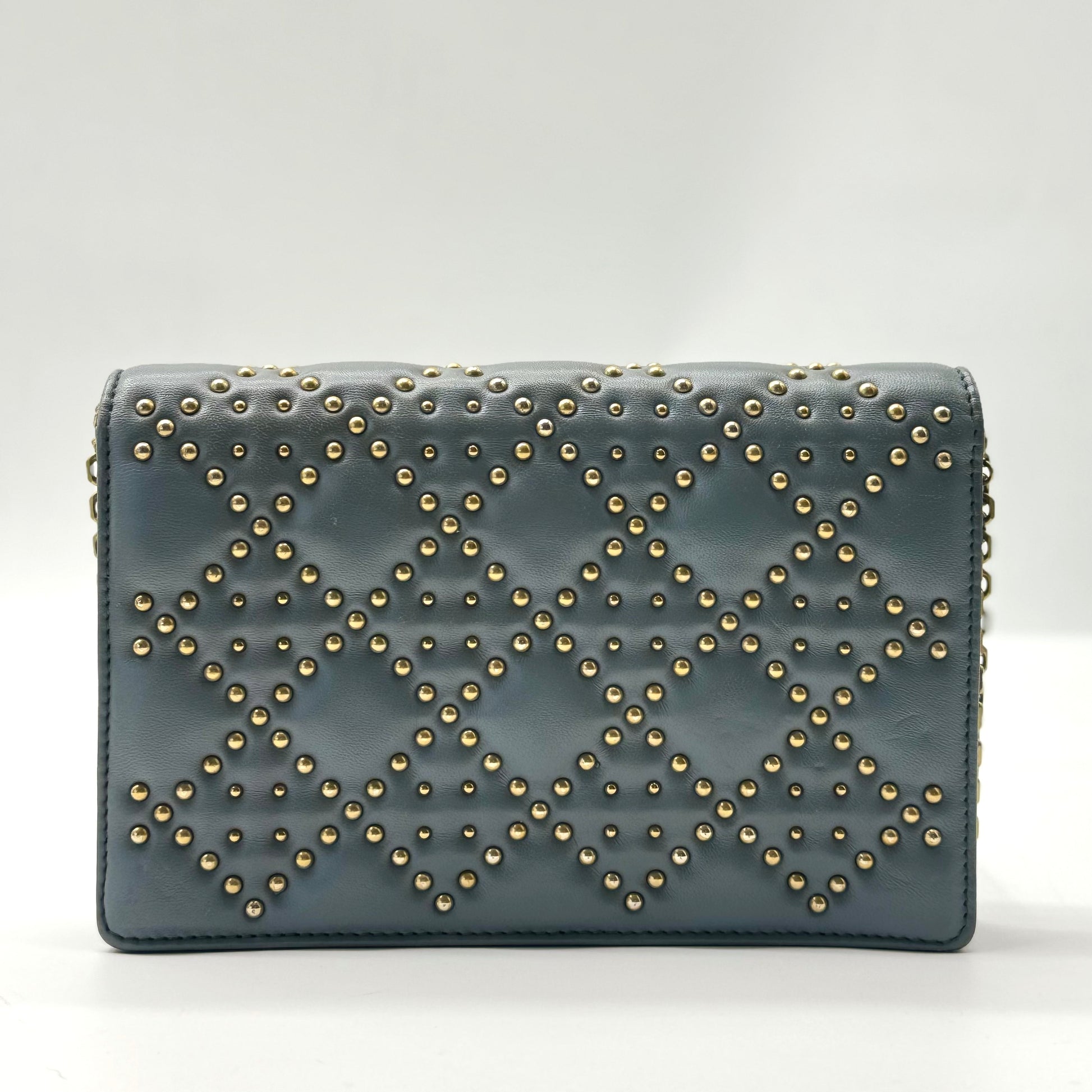 Dioraddict Flap Bag Cannage Studded Leather
