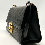 Gucci Guccissima Medium Padlock Shoulder Bag Black