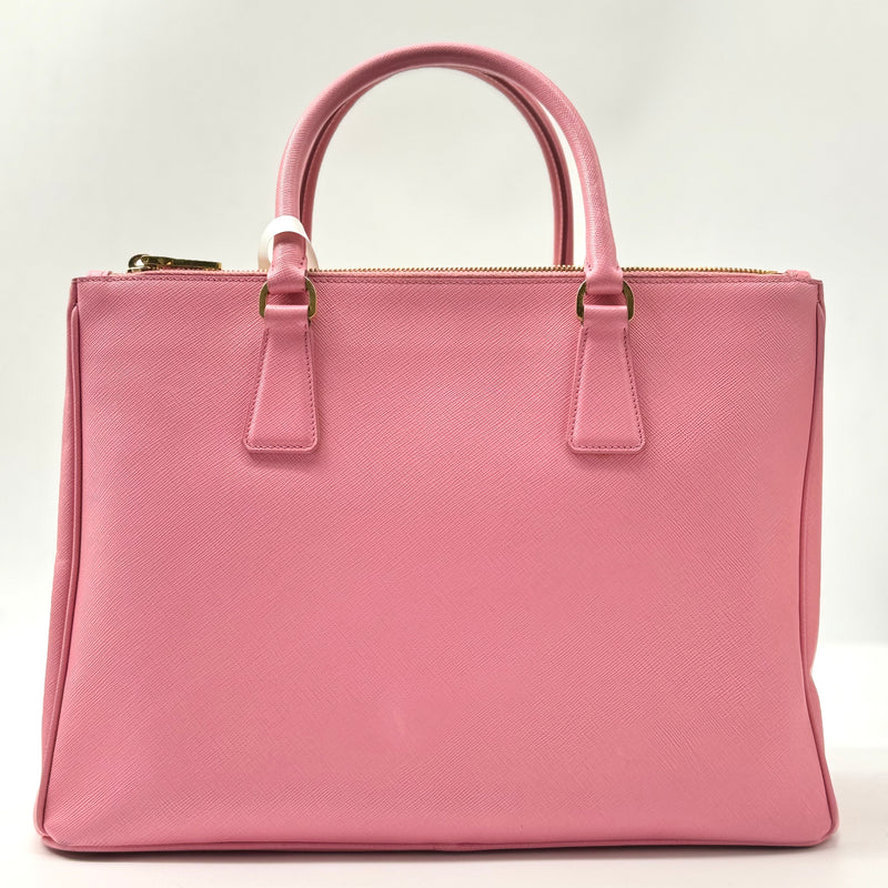 PRADA  Saffiano Medium Galleria Double Zip Tote Geranio