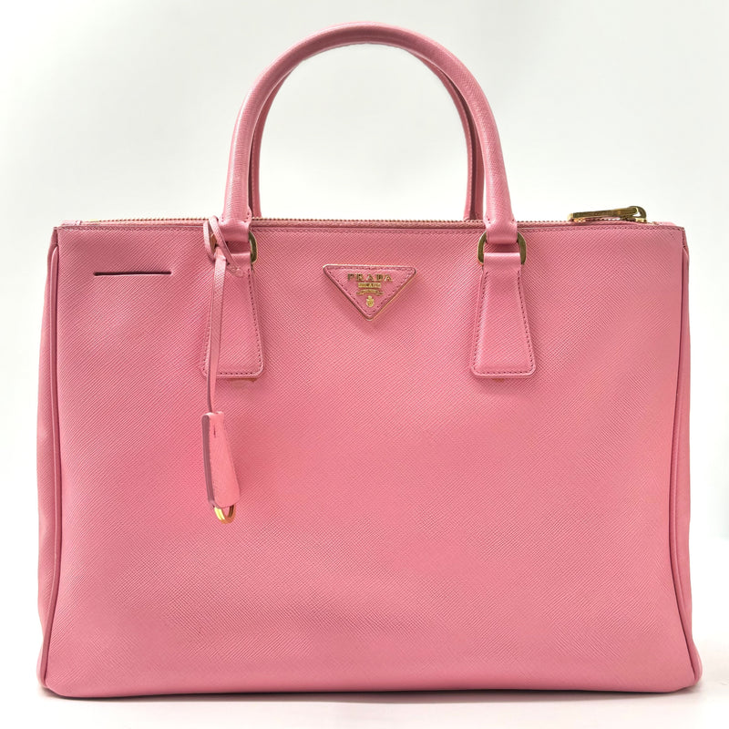 PRADA  Saffiano Medium Galleria Double Zip Tote Geranio