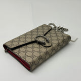 Dionysus Chain Wallet GG Coated Canvas Small