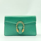 Gucci Calfskin Super Mini Dionysus Shoulder Bag Emerald