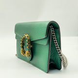 Gucci Calfskin Super Mini Dionysus Shoulder Bag Emerald