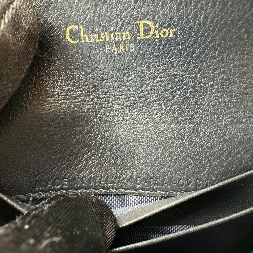 CHRISTIAN DIOR Saddle Card Case Compact Wallet