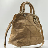 Lambskin Cannage Medium Granville Tote Beige