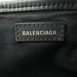 Balenciaga Small Navy Cabas Bag Off-white Canvas