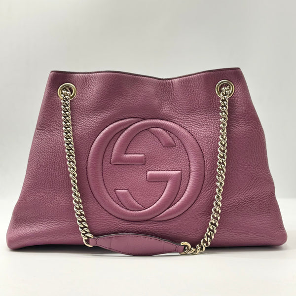 Gucci Soho Chain Strap Shoulder Bag Leather Medium