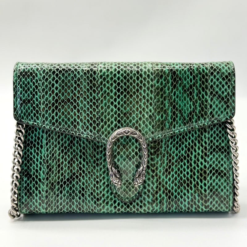 Gucci Dionysus Chain Wallet Python Small