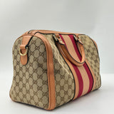 Gucci Vintage Web Boston Bag GG Canvas Medium