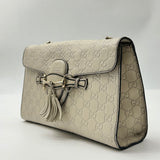 Gucci Emily Chain Flap Bag Guccissima Leather Medium