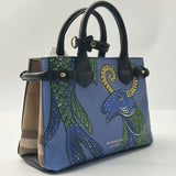 Burberry Banner Beasts Printed Tote Bag in Multicolor Leather Multiple colors