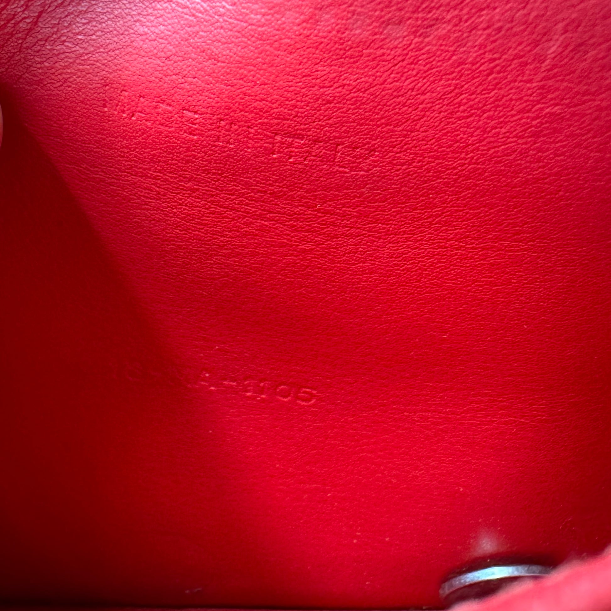 Patent Cannage Miss Dior Promenade Pouch Red