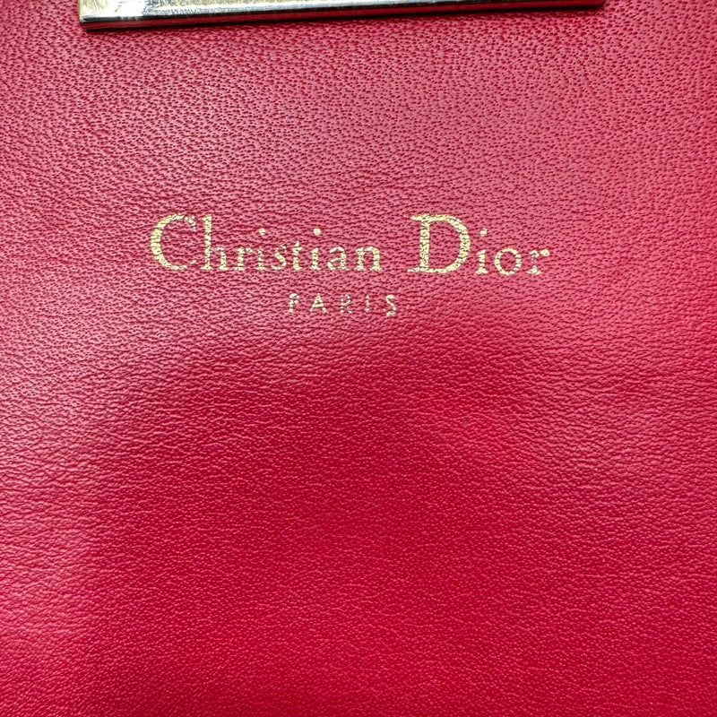 Patent Cannage Miss Dior Promenade Pouch Red