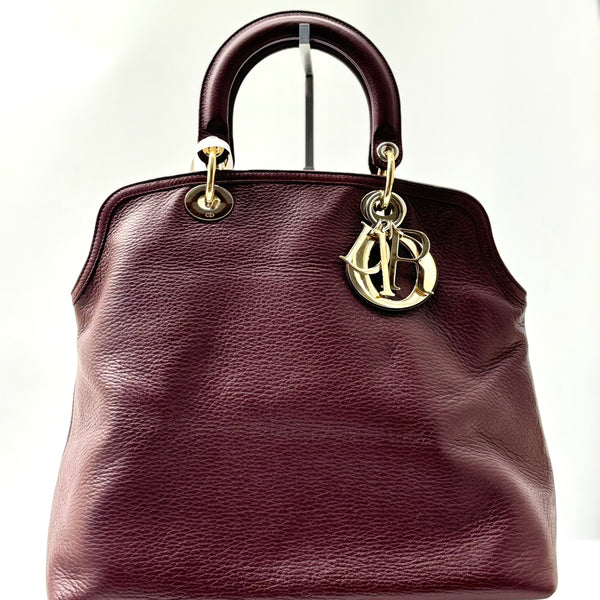 Christian Dior Granville Satchel Leather Medium