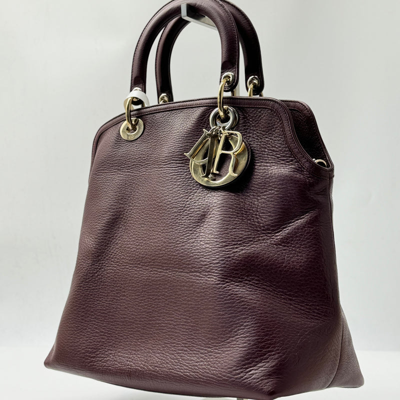 Christian Dior Granville Satchel Leather Medium