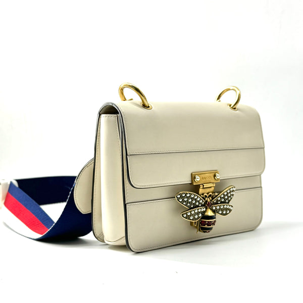 Queen Margaret Flap Bag Colorblock Leather Medium