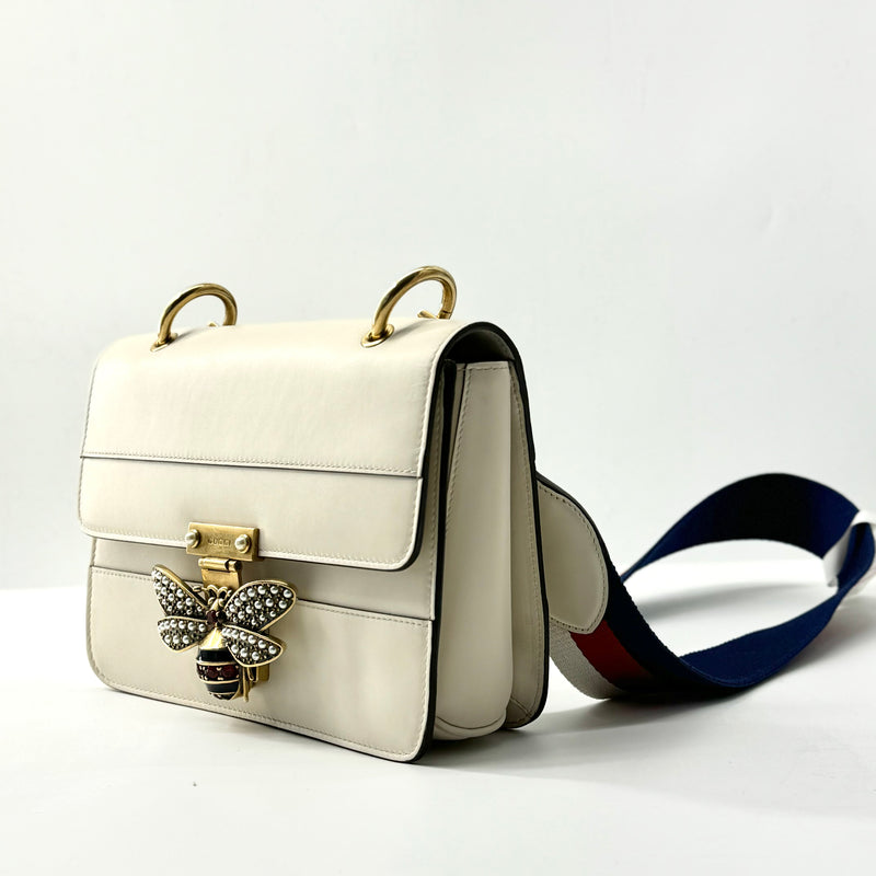 Queen Margaret Flap Bag Colorblock Leather Medium