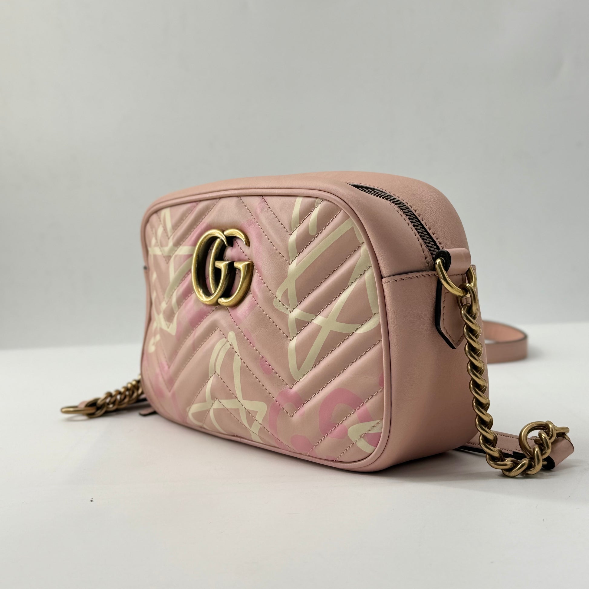 GG Marmont Flap Bag GucciGhost Matelasse Leather