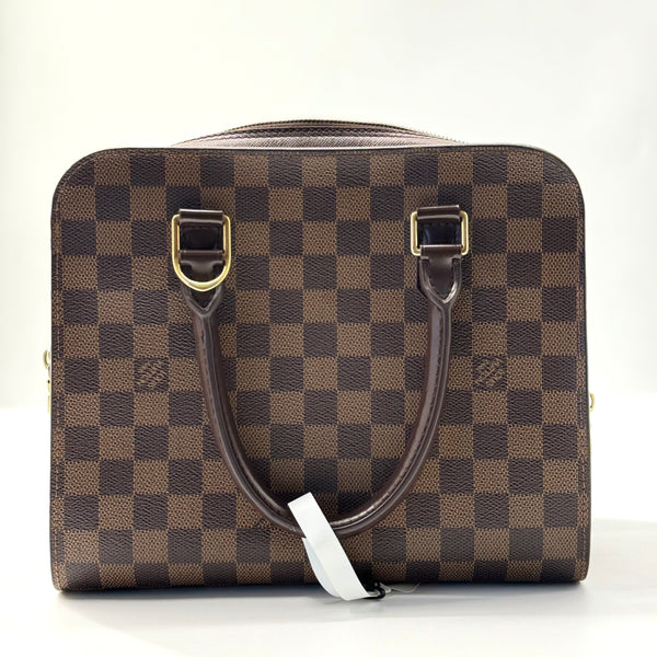 LOUIS VUITTON Coated Canvas Damier Ebene Pattern Vintage