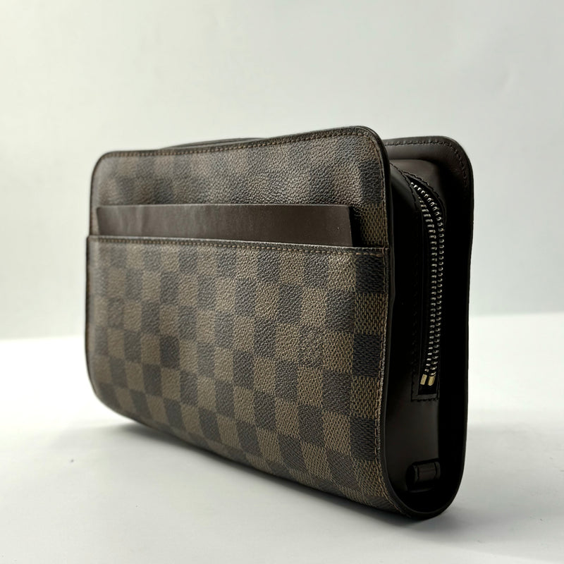 LOUIS VUITTON  Damier Ebene Pochette Saint Louis Clutch