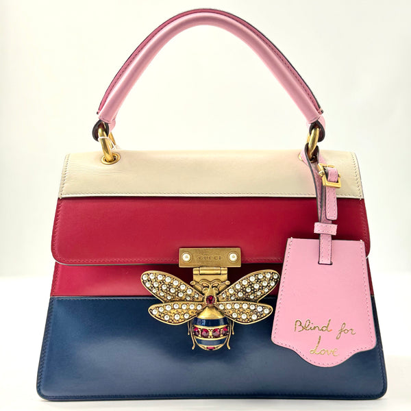 Gucci Queen Margaret Top Handle Bag Colorblock Leather Small