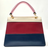 Queen Margaret Top Handle Bag Colorblock Leather