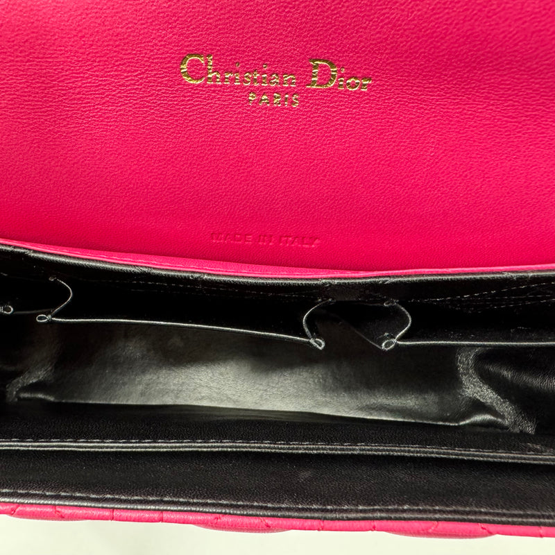 Lambskin Cannage Miss Dior Promenade Pouch Fuchsia 18-MA-0142