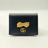 GG Marmont Flap Card Case Embellished Leather