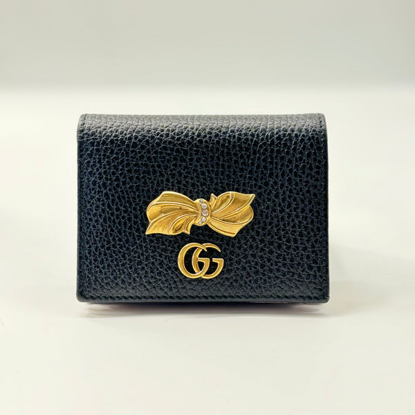 GG Marmont Flap Card Case Embellished Leather