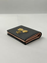 GG Marmont Flap Card Case Embellished Leather