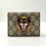 GUCCI  GG Supreme Monogram Angry Cat Bi-Fold Wallet