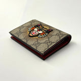 GUCCI  GG Supreme Monogram Angry Cat Bi-Fold Wallet