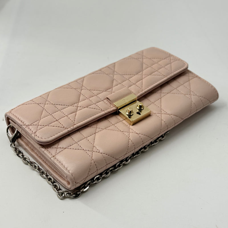 Miss Dior Rendez Vous Chain Wallet Cannage Quilt Patent