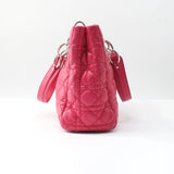 Christian Dior Soft Chain Tote Cannage Quilt Lambskin