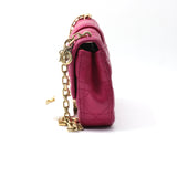 Dior Fuchsia Cannage Quilted Leather Large Miss Dior Flap Bag