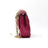 Dior Fuchsia Cannage Quilted Leather Large Miss Dior Flap Bag