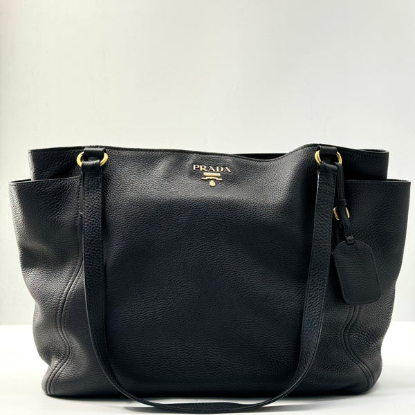 Prada Side Pocket Tote Vitello Daino Medium